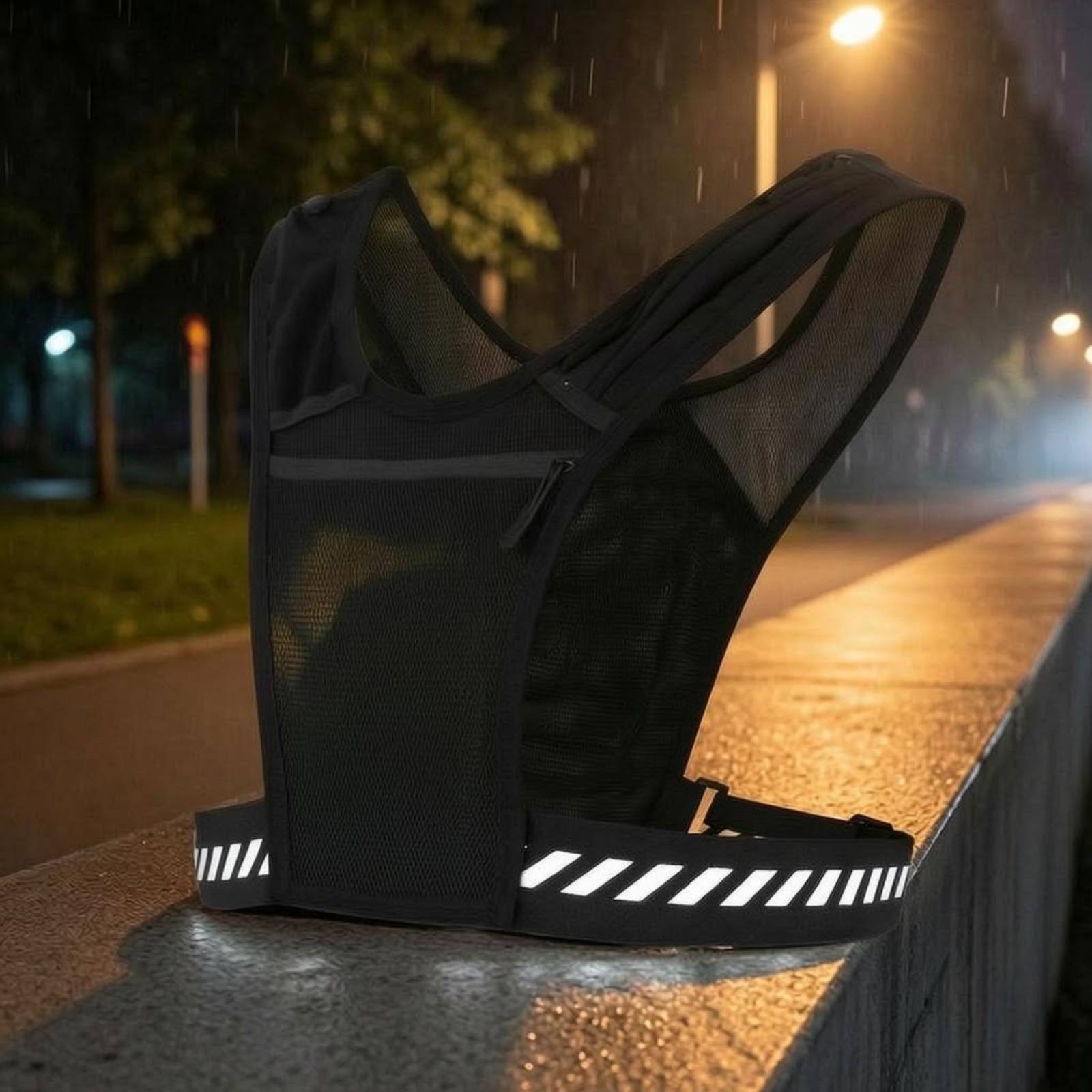 Reflective Running Gear Vest - Vest Backpack Breathable Mesh Running Backpack