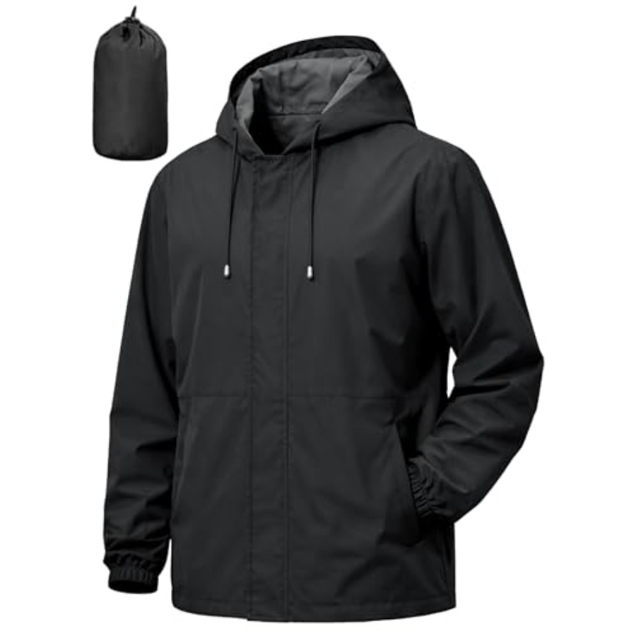 Running Gear Rain - UIQUR Men's Rain Jacket Waterproof Windbreaker