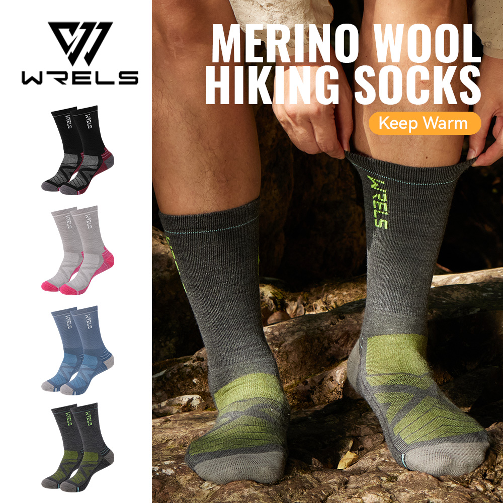 Running Gear Marathon - WRELS 1/2/3 Merino Wool Socks Thermal