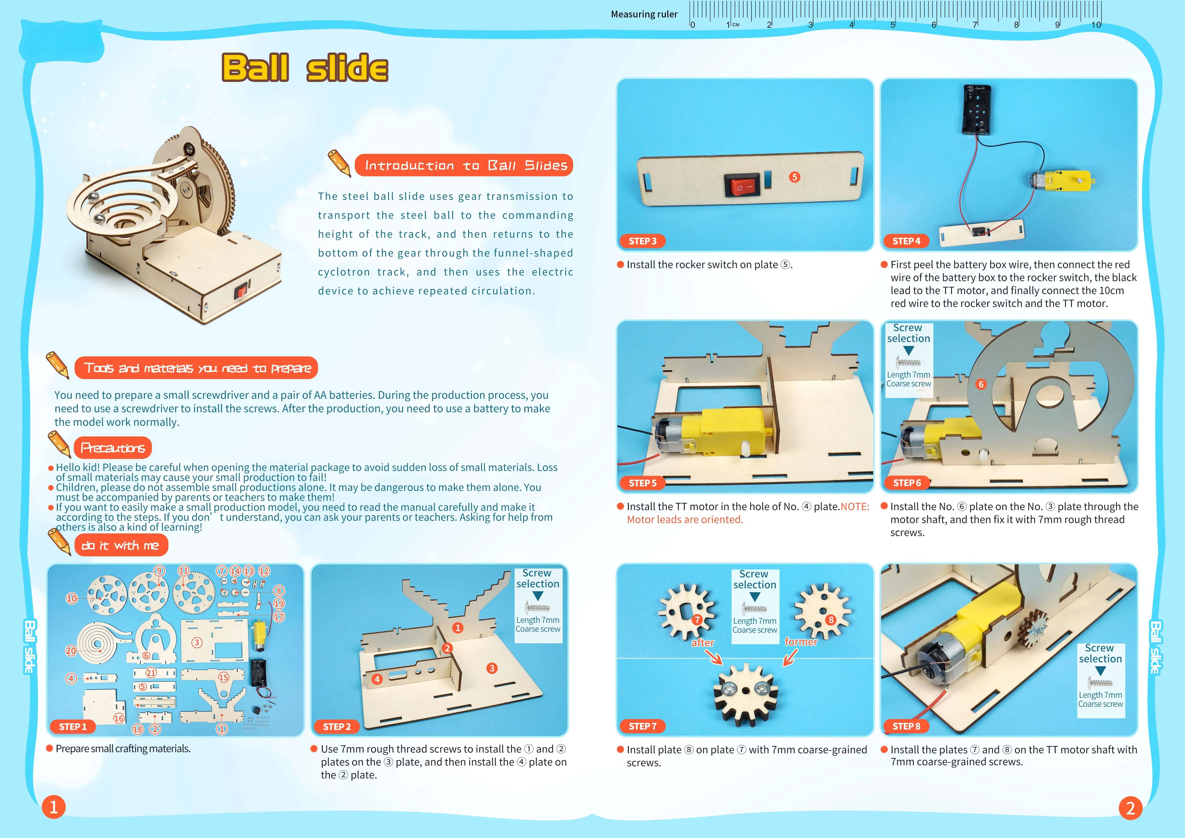 DIY Assemble Mechanical Marble - Running Gear Kids avis et prix