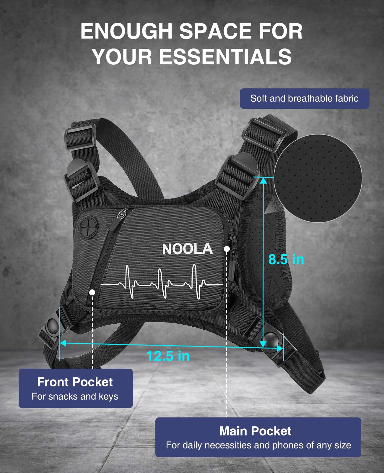 Chest Pack Running Vest Reflec - Reflective Running Gear Vest avis et prix