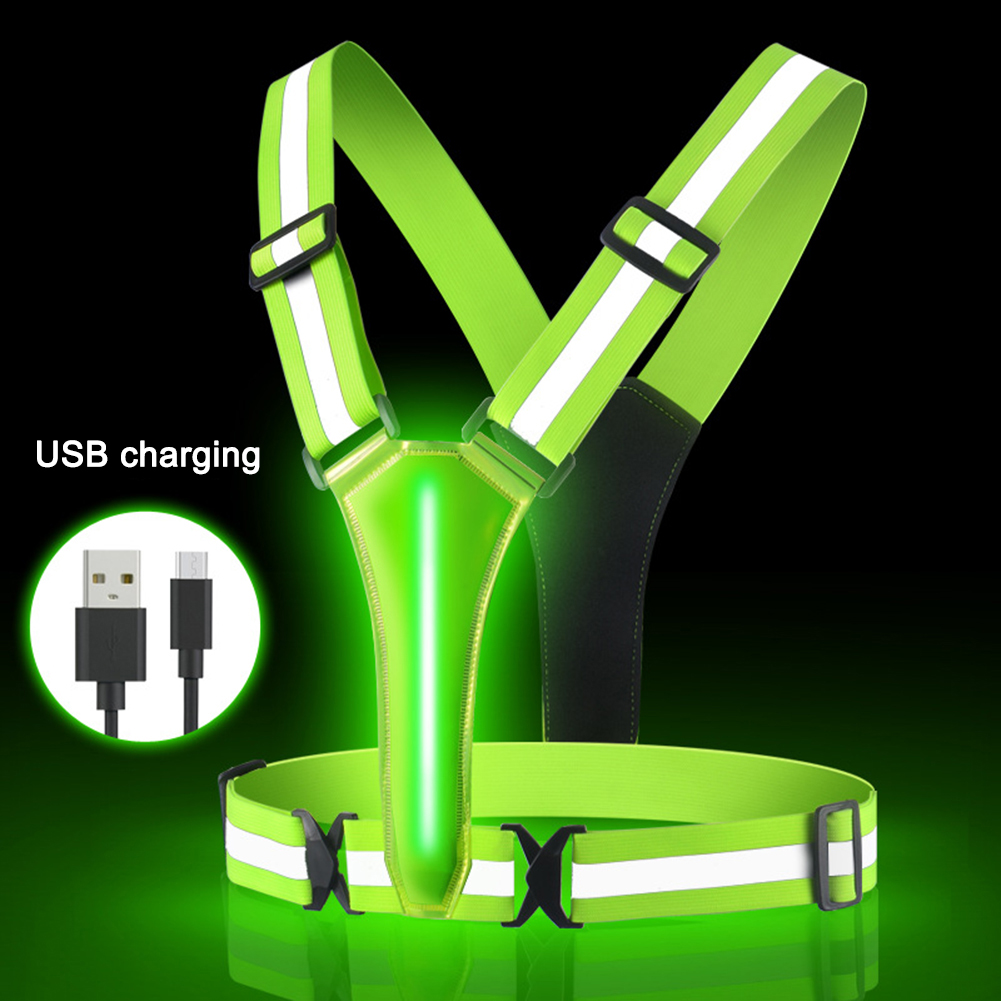 LED Running Vest USB Rechargea - Running Gear Marathon avis et prix