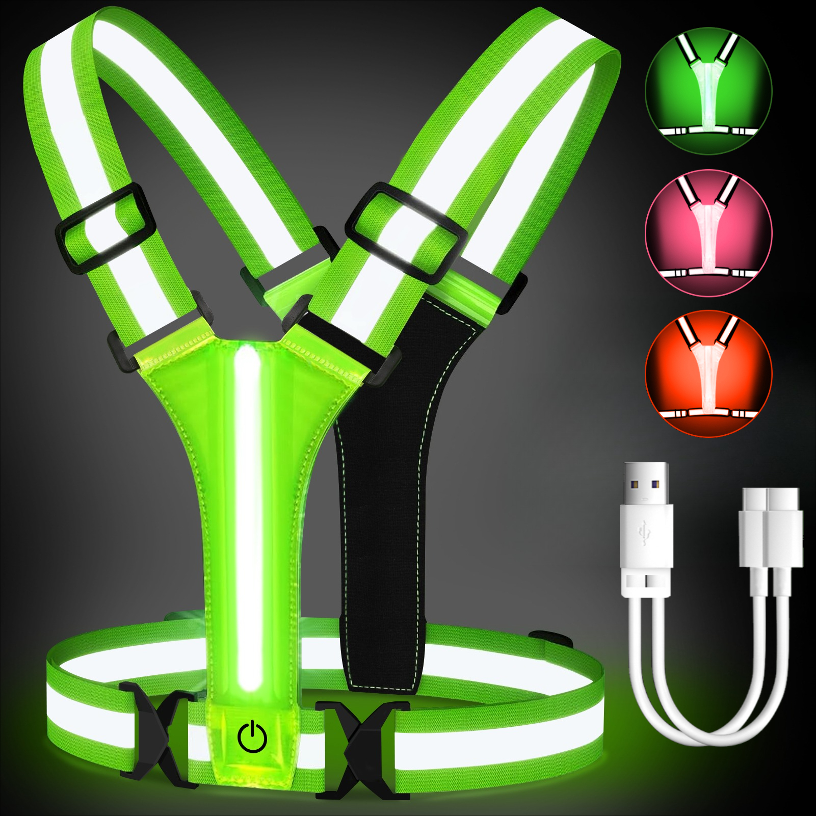 Outdoor Night Walking Safety V - Reflective Running Gear Vest avis et prix