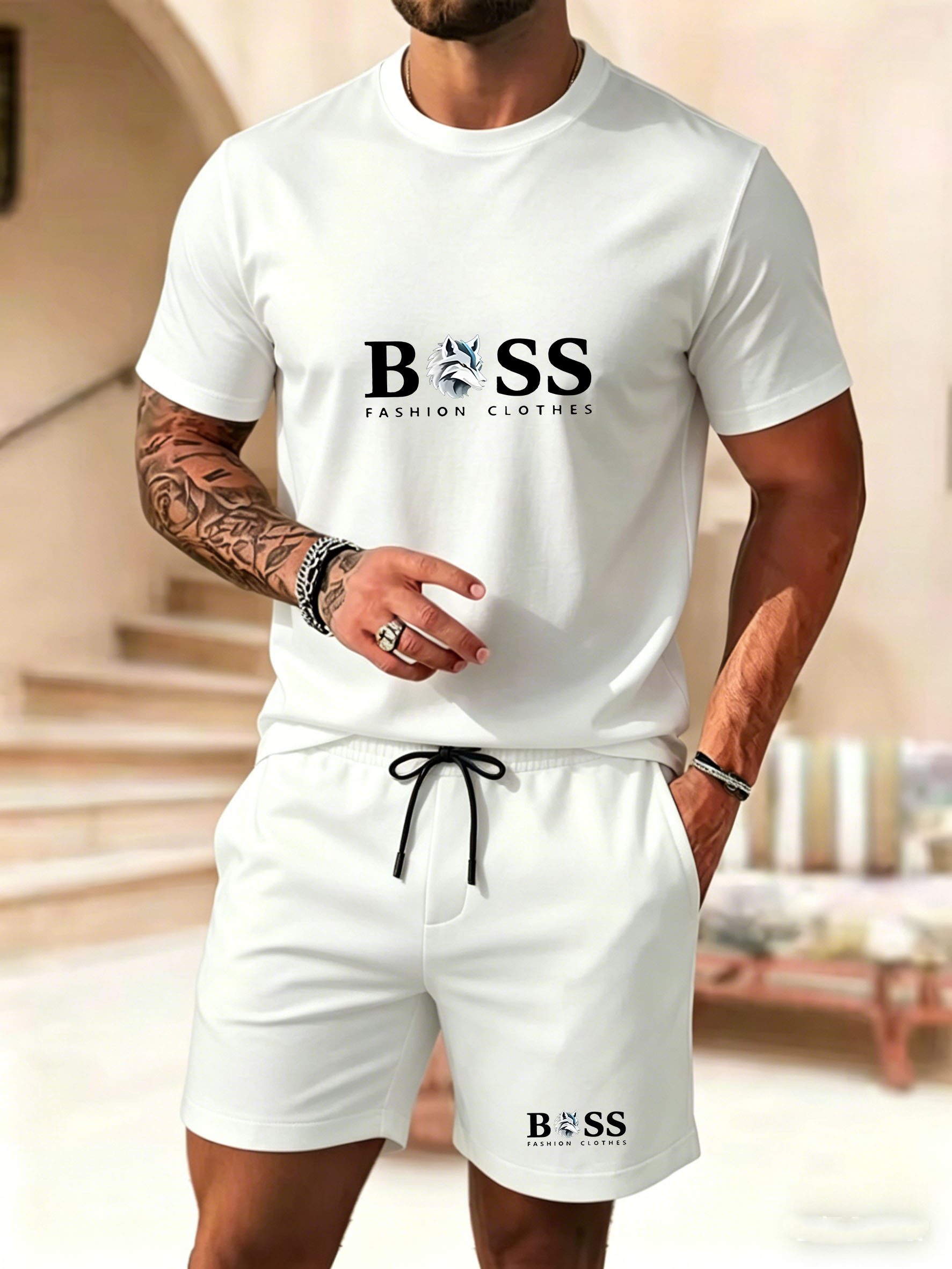 Men's two-piece sportswear sho - Running Gear Men avis et prix