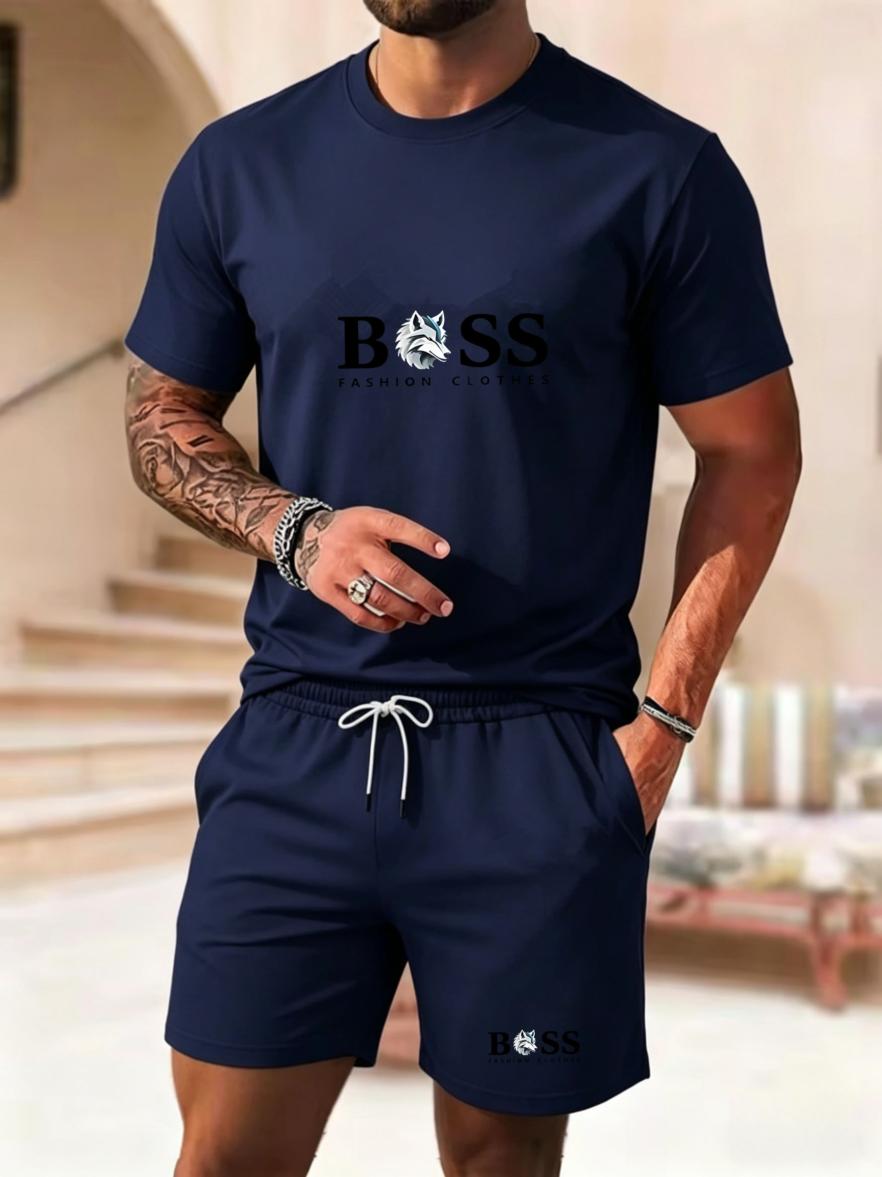 Men's two-piece sportswear sho - Running Gear Men avis et prix