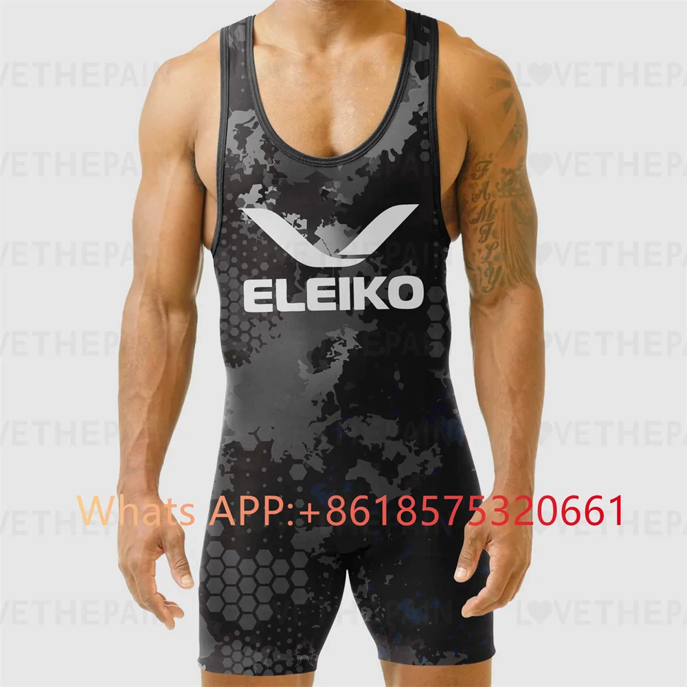 ELEIKO Mens Wrestling Singlet  - Running Gear Train avis et prix