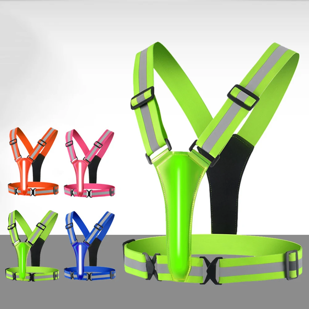 LED Running Vest USB Rechargea - Reflective Running Gear Vest avis et prix