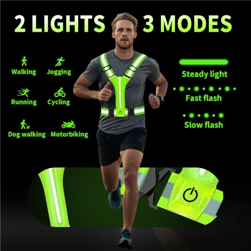 LED Reflective Vest Running Ge - Reflective Running Gear Vest avis et prix