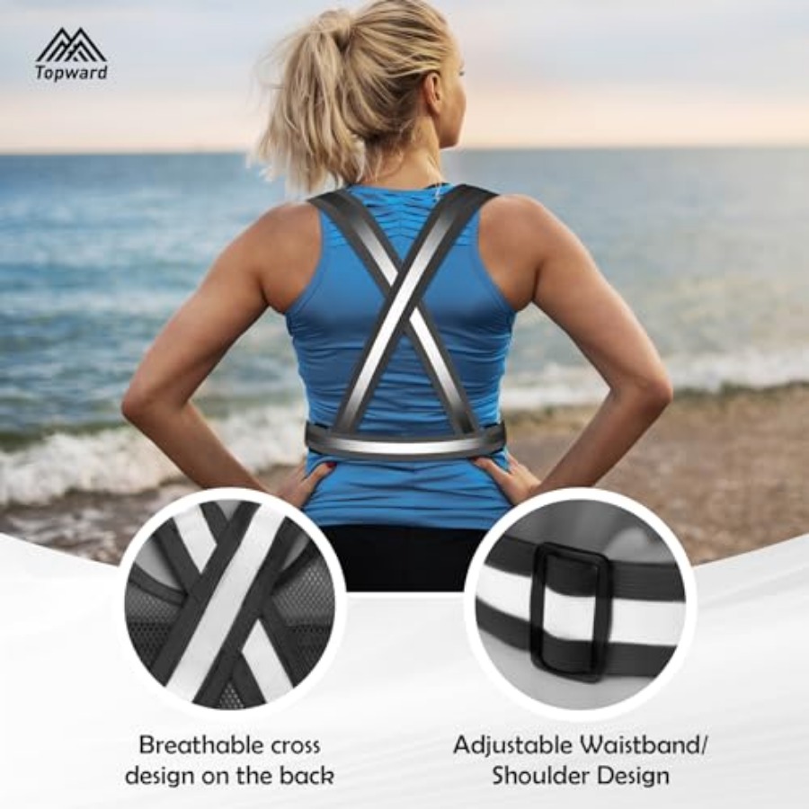 Topward Running Vest Chest Pho - Reflective Running Gear Vest avis et prix