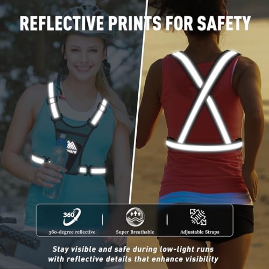 Topward Running Vest Chest Pho - Reflective Running Gear Vest avis et prix
