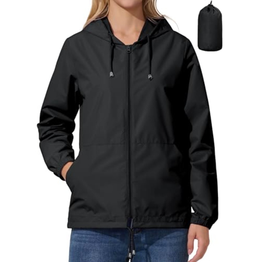 Womens Rain Jacket Lightweight - Running Gear Rain avis et prix