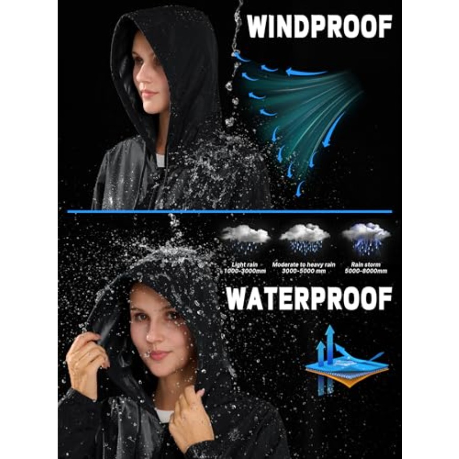 Womens Rain Jacket Lightweight - Running Gear Rain avis et prix