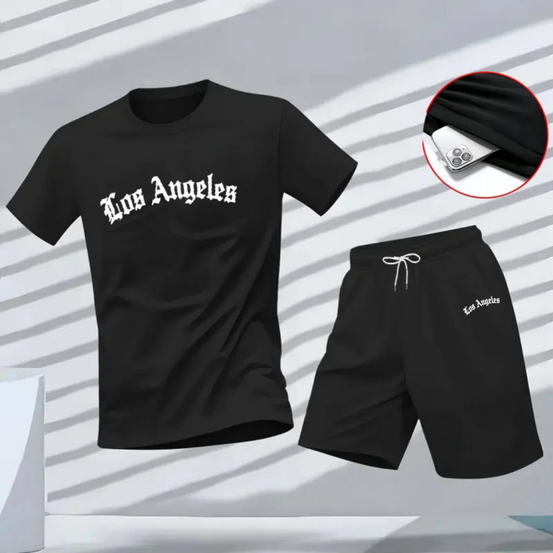 Men's Los Angeles Letter Print - Running Gear Men avis et prix