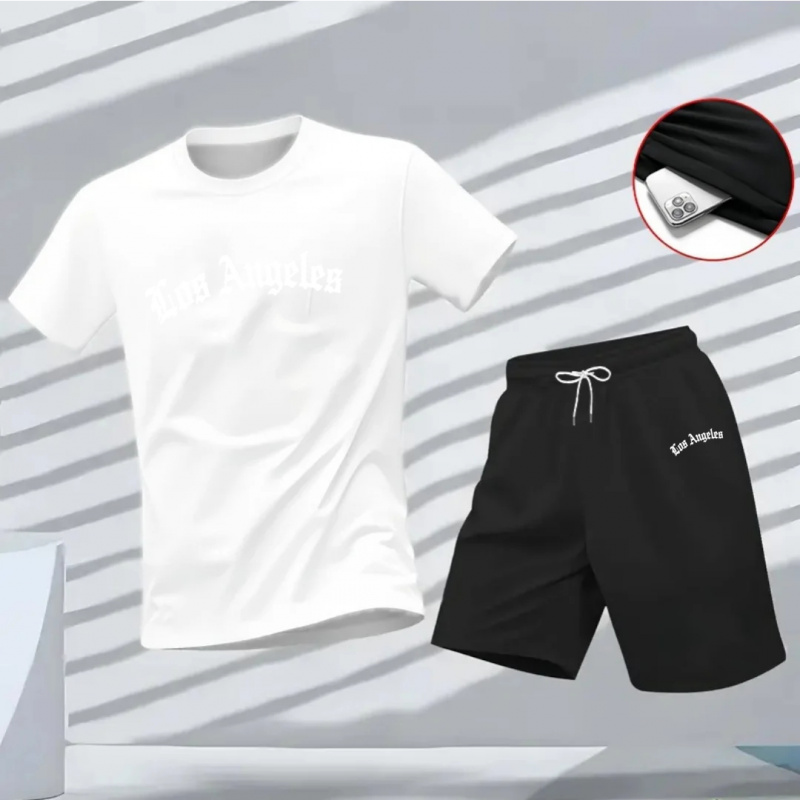 Men's Los Angeles Letter Print - Running Gear Men avis et prix