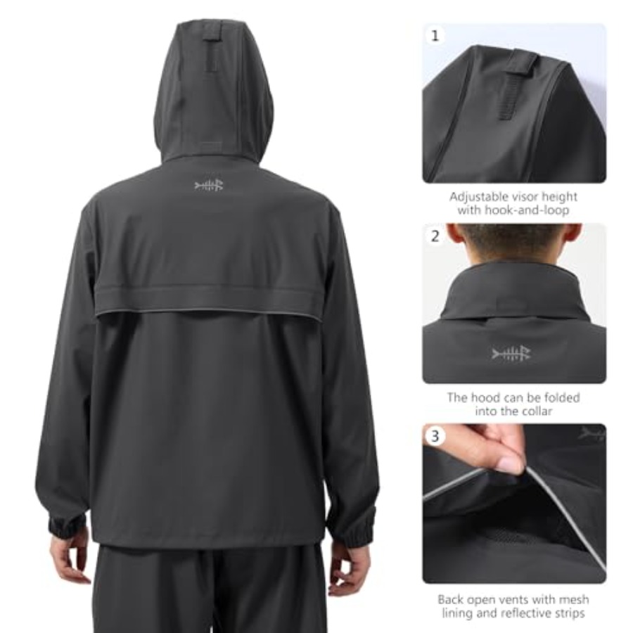 Men's Rain Suit Waterproof Bre - Running Gear Rain avis et prix