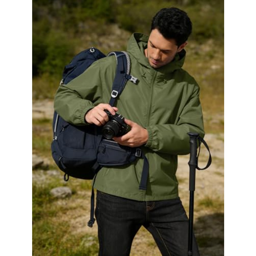 UIQUR Mens Rain Jacket Lightwe - Running Gear Rain avis et prix