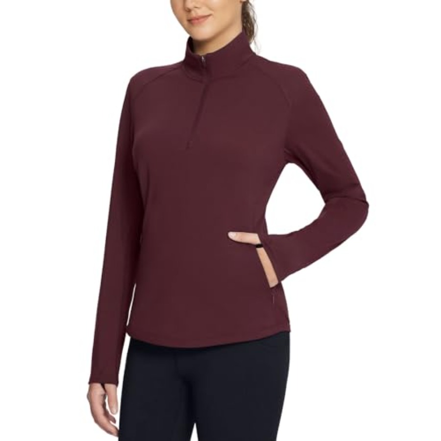 Women's Fleece Pullover Jacket - Winter Running Gear Jacket avis et prix
