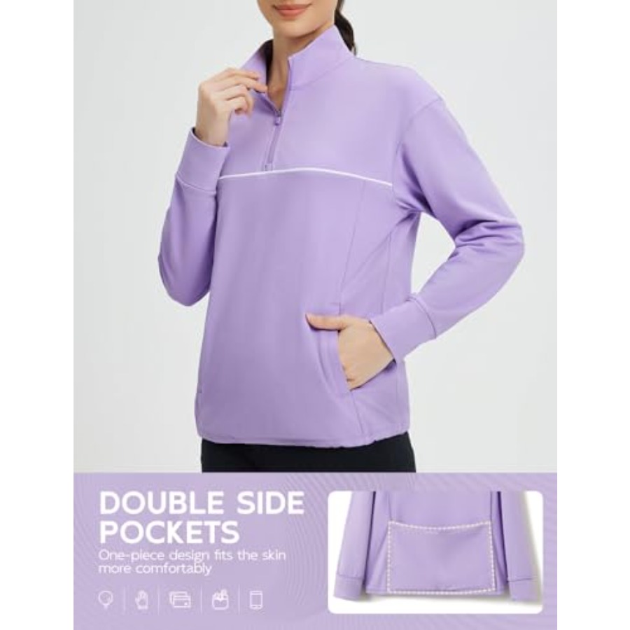 baleaf Women's Fleece Golf Pul - Winter Running Gear Jacket avis et prix