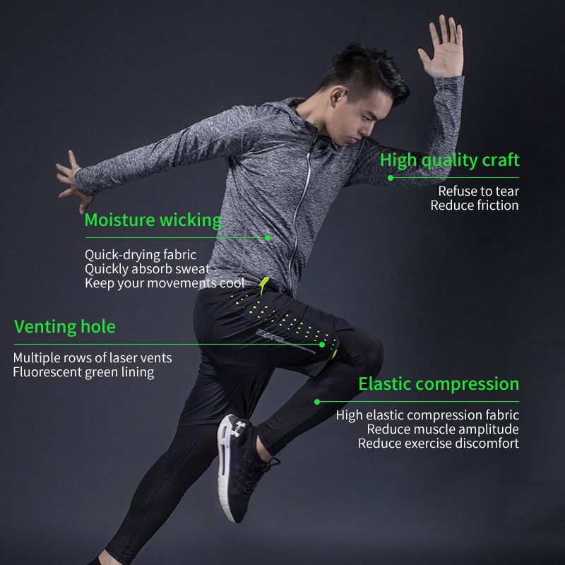 ROCKBROS Men's Tracksuit Gym F - Running Gear Men avis et prix