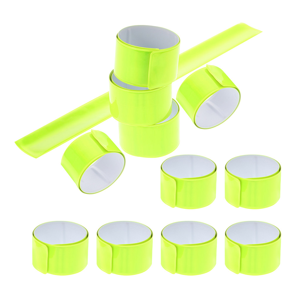12Pcs Reflective Slap Bracelet - Running Gear For Night avis et prix