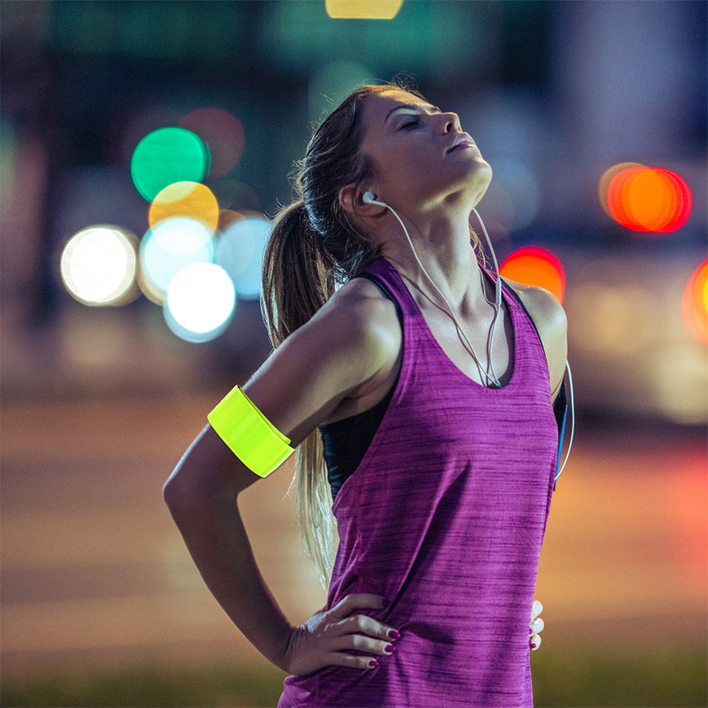 12Pcs Reflective Slap Bracelet - Running Gear For Night avis et prix