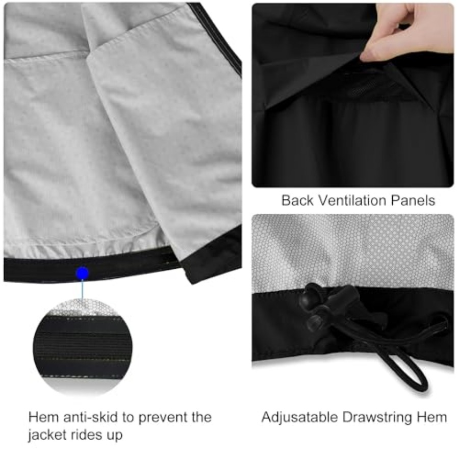 Men's Rain Jacket Waterproof W - Running Gear Rain avis et prix