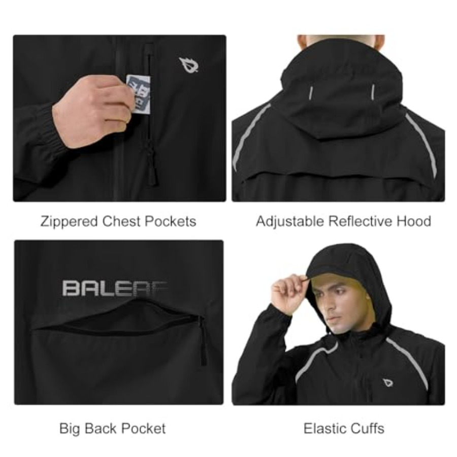 Men's Rain Jacket Waterproof W - Running Gear Rain avis et prix