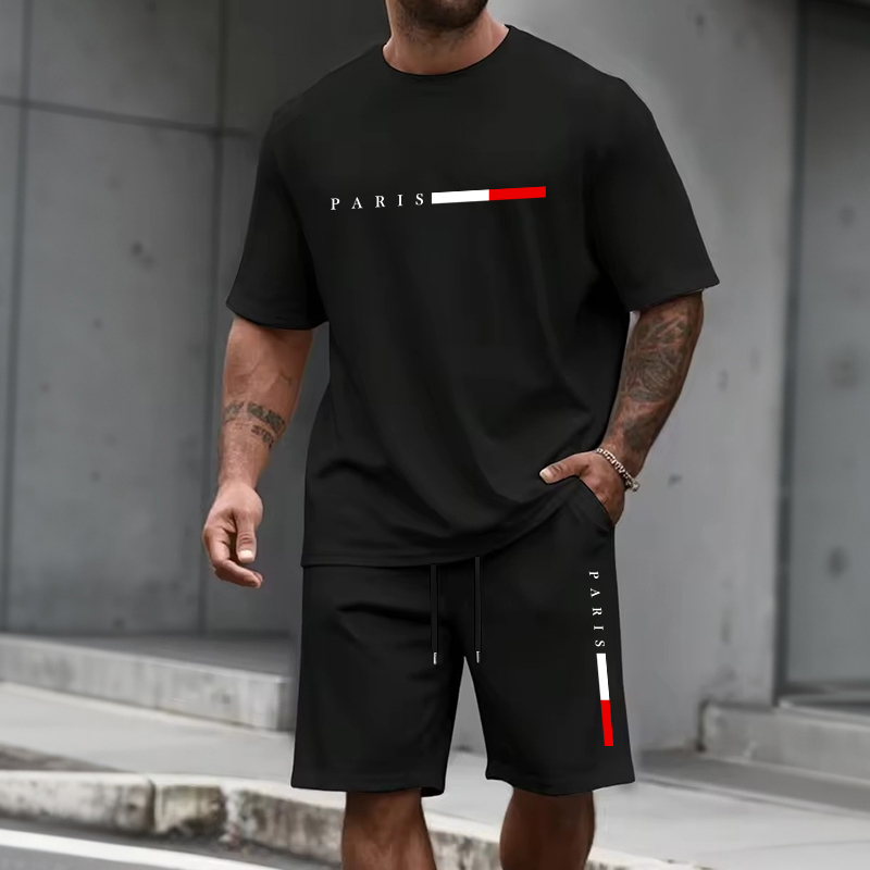 Men's Tracksuit 2 Piece  O-nec - Running Gear Men avis et prix