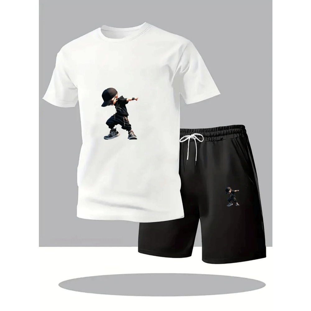 Summer Men's T-Shirts Sets Rou - Running Gear Men avis et prix